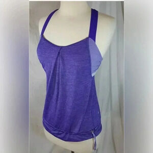 Woman LULULEMON purple Bruised Berry Stripe Rest Less Active Tank Top Shirt 4
